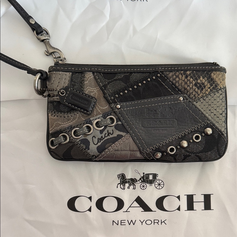 Coach Patchwork Wristlet - image 1